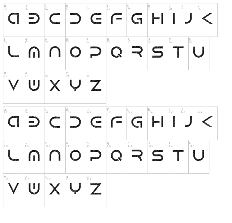 Android font map